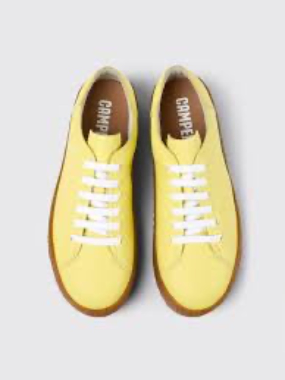 Camper Peu Terreno Sneaker Yellow leather size US 7.5/ EU 38